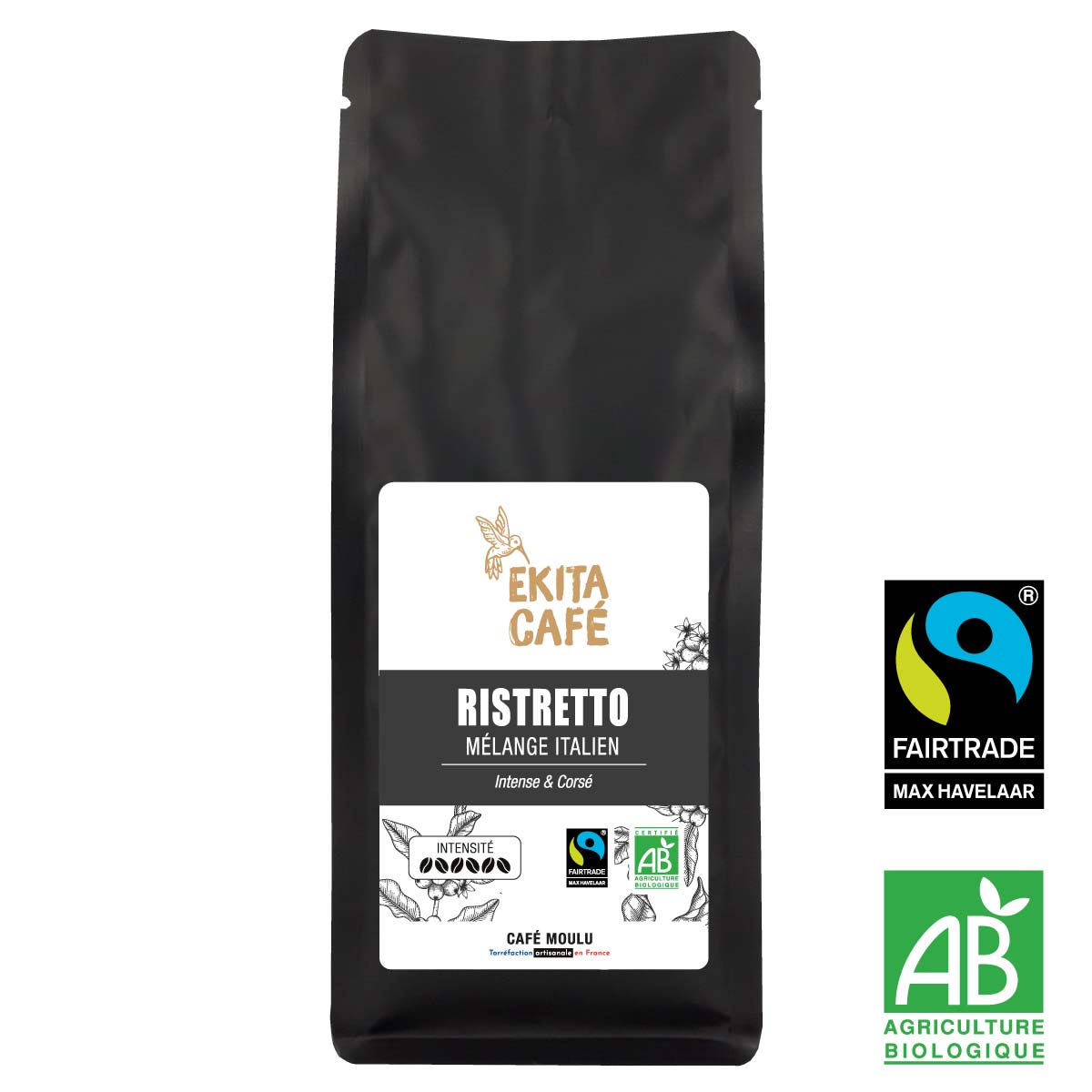 Café en grains 100% arabica goût italien 1 kg
