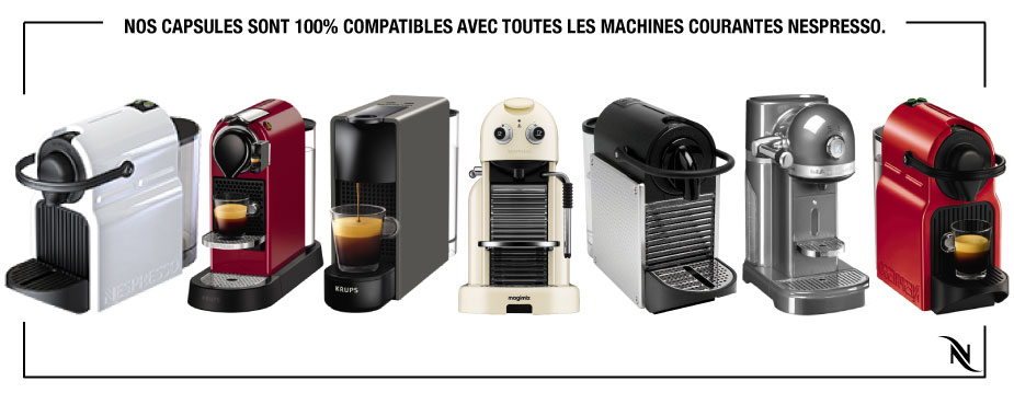 Achat de capsules de café compatibles avec les machines Nespresso