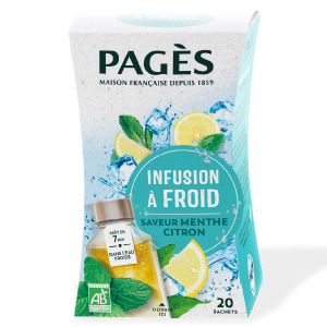 Infusion bio à froid Menthe Citron Pagès