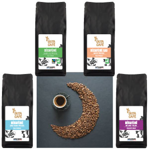 Pack découverte 4 cafés Décaféinés x 250g